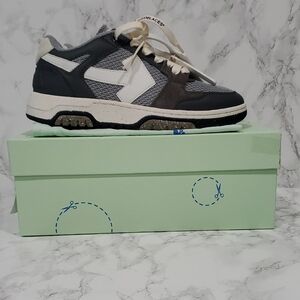 Off-White Gray and Cream Sneakers